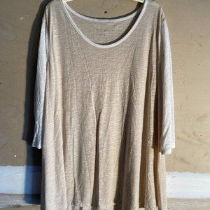 Liz Lange Maternity Beige/Cream Top Sz XL